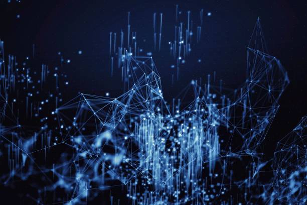 istock 3D illustration of blue light 1258035815