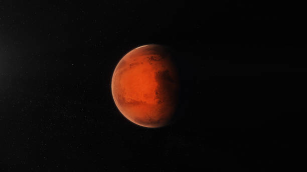istock Front View of Planet Mars 1258037157