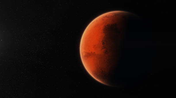 istock Front View of Planet Mars 1258037159