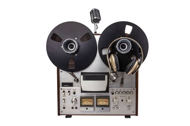istock Audio Tape Recorder with Microphone 1258038814