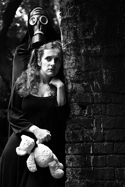 istock woman and stalker 125804619