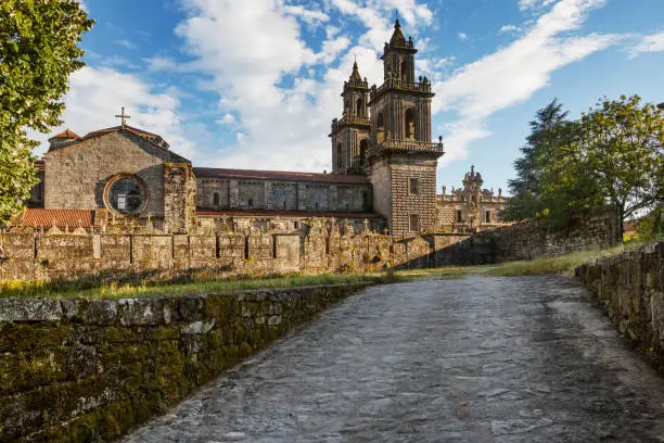 Road to cistercian Oseira Monastery in Saint Cristovo of Cea, Ourense, Galicia