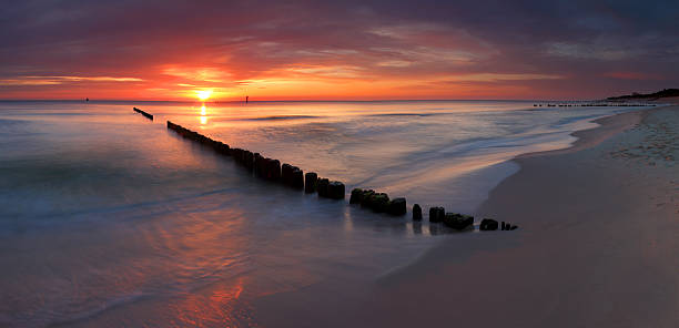 istock Beautiful sunrise on the beach 125805816