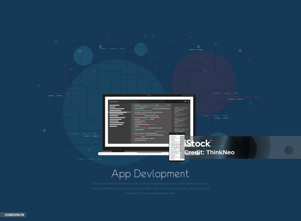 Software Web Development Programming Concept Abstract Programming ...