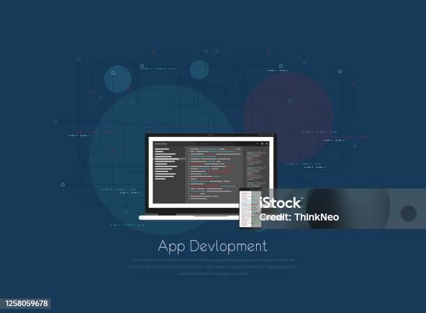 Software Web Development Programming Concept Abstract Programming ...