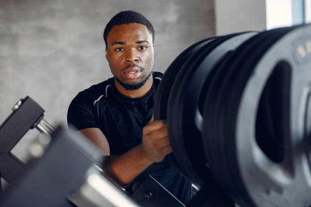 istock A handsome black man is engaged in a gym 1258071749