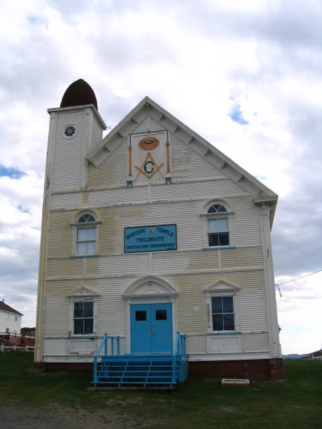 istock Weathered Masonic temple in Twillingate Newfoundland 2005 1258085106