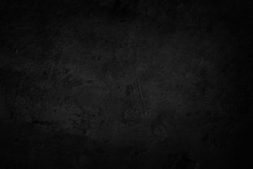 Art black concrete stone texture for background in black. Abstract color scratches shabby vintage Cement and sand grey dark detail covering.