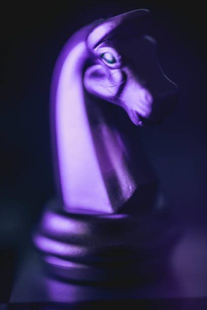 istock Chess board game. Strategy ideas concept business futuristic graphic icon. 1258099993