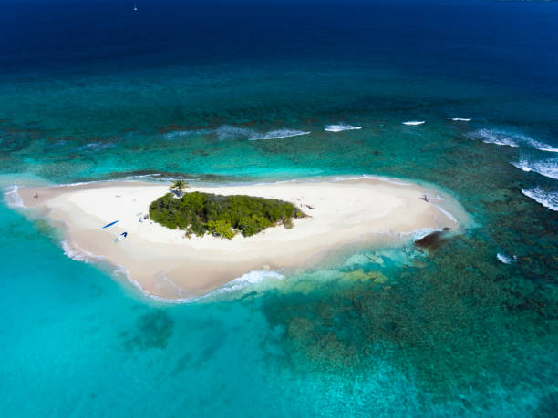 istock Aerial view of Sandy Spit, British Virgin Islands 1258101700