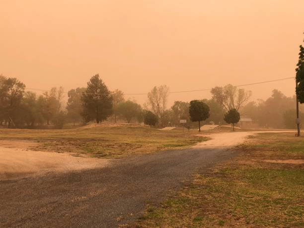istock Dust storm at Eugowra Skate Park, Eugowra, NSW 1258107893
