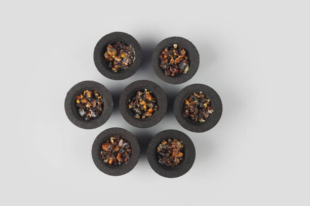 istock Indian made Loban Sambrani dhoop cups 1258111595