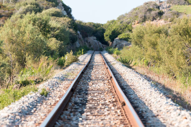 istock Railway between Calvi and Rousse Island - Corsica 1258113706