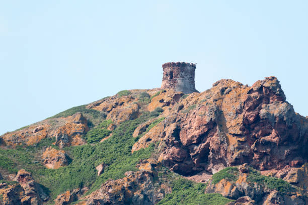 istock Genoese Tower from the Calanques de Piana - Corsica 1258113737