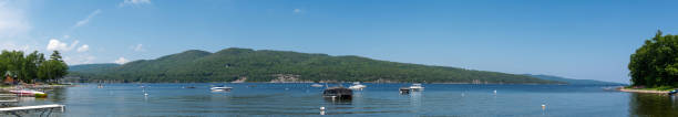 istock Panoramic view of small bay 1258113972