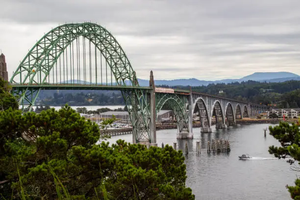 Photo of Yaquina Bay Bridge in Newport, Oregon