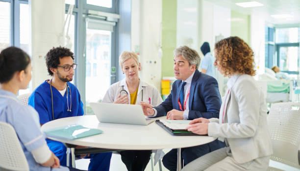 istock medical facility admin meeting 1258121761
