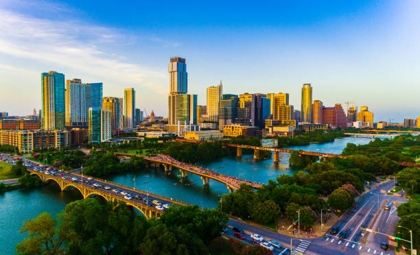 istock Colorful Cityscape Austin 1258124180