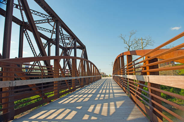 istock Walking Bridge-with shadows -Kokomo Indiana 1258124973