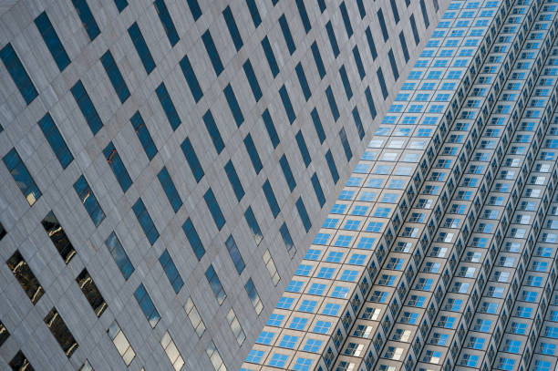istock Where business creating future. Skyscraper modern city architecture. Modern building architecture. Sky reflects in mirror glass windows. Architecture concept. Business centre. Abstract background 1258125443