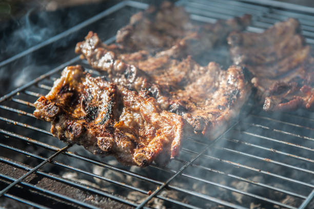 char grilled  pork ribs