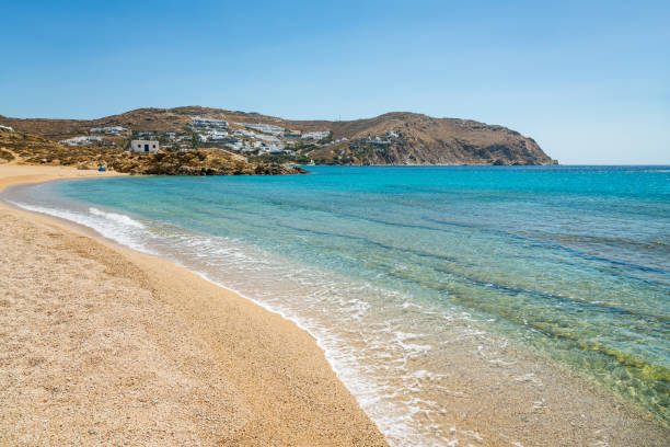 Agrari beach, Mykonos island, Cyclades, Greece.