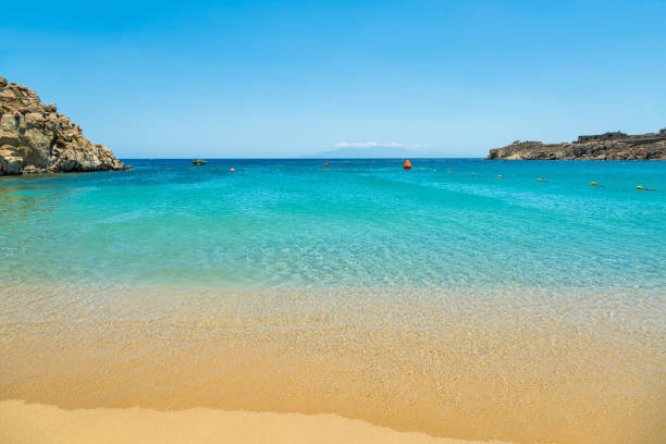 istock Super Paradise beach, Mykonos island, Greece 1258127429