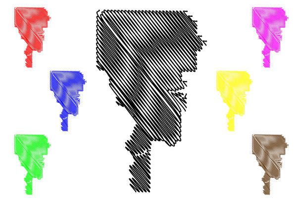 ilustrações, clipart, desenhos animados e ícones de condado de clayton, geórgia (condado dos eua, estados unidos da américa, eua, eua, eua) ilustração vetorial de mapas, esboço de esboço de esboço de mapa de clayton - clayton