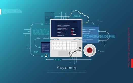 Software Web Development Programming Concept Stock Illustration ...