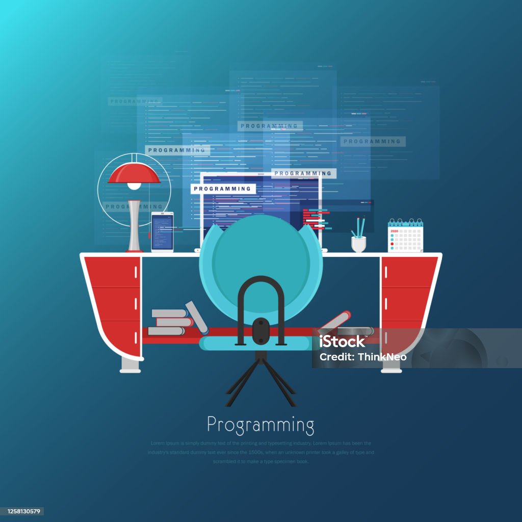 Programming Web Banner Stock Illustration Stock Illustration - Download ...