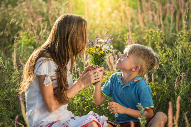 istock happy mother and son having fun together 1258135436
