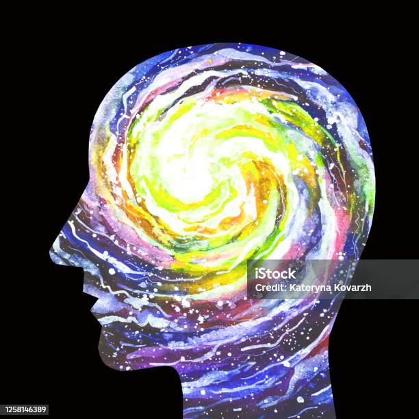 Intuitional Intuition Stock Illustration - Download Image Now - Black Background ...