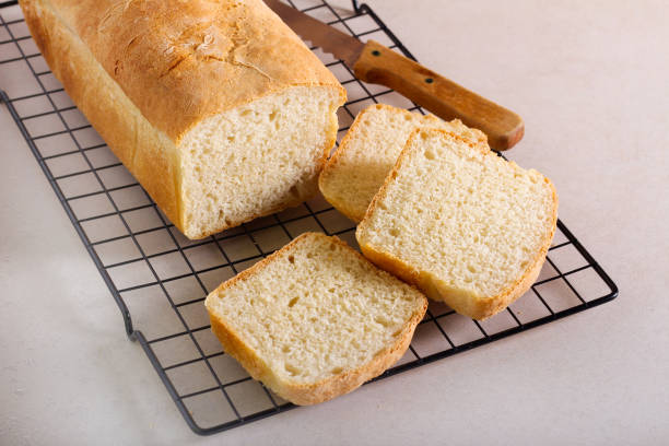 istock Homemade white bread, sliced 1258146930