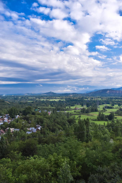 istock Beautiful view of hills and paddy fields at Kashmir. 1258147069