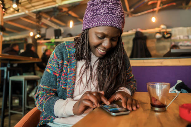 istock Young African women at a cafe 1258149400