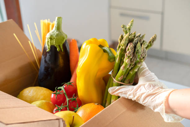 istock Donation box with food 1258154484