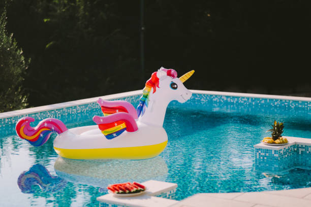 istock inflatable toy pool floating unicorn 1258157152