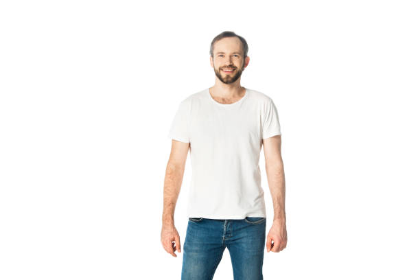 istock front view of smiling man isolated on white 1258163600