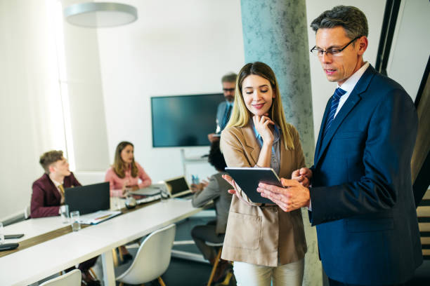 istock Two business person discussing about future plans 1258163970