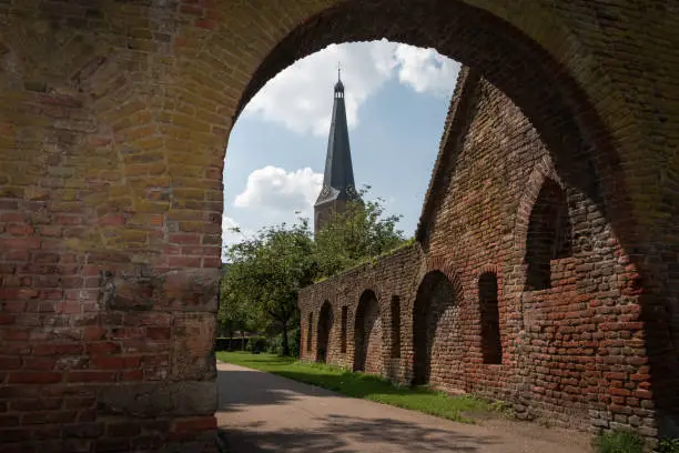 The Spaniard gate from 1536 in Zutphen, was an extension of the old Diezerpoort, now the ruins remain in the city