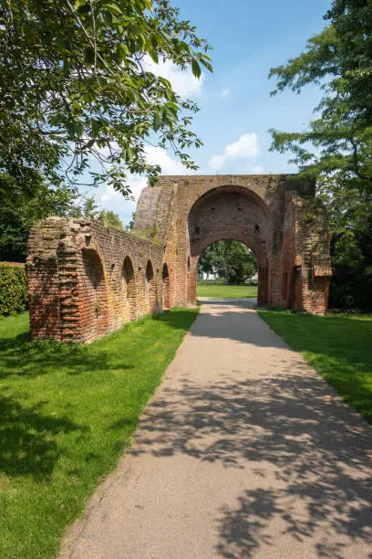 The Spaniard gate from 1536 in Zutphen, was an extension of the old Diezerpoort, now the ruins remain in the city