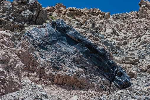 Obsidian from a talus slope on the Mono Craters.