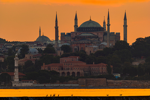 Hagia Sophia  in Istanbul, Turkey.