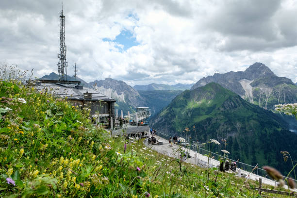 istock Panoramic view over the valley of Kleinwalsertal 1258185965