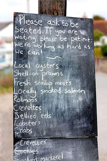 istock restaurant or cafe shop noticeboard blackboard sign 125831005