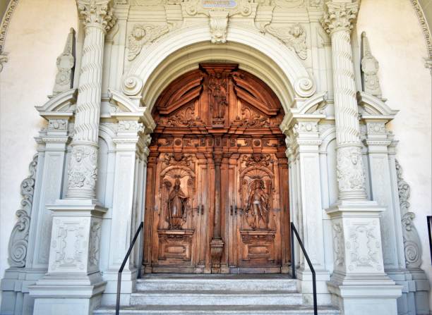 istock Lucerne Church Decorated Door 1258335446