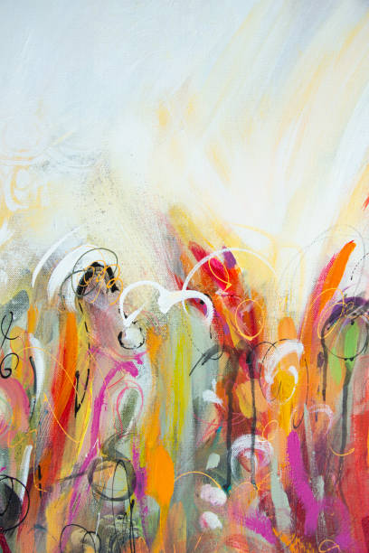 istock Fine Art Abstract Painting Background 1258378632