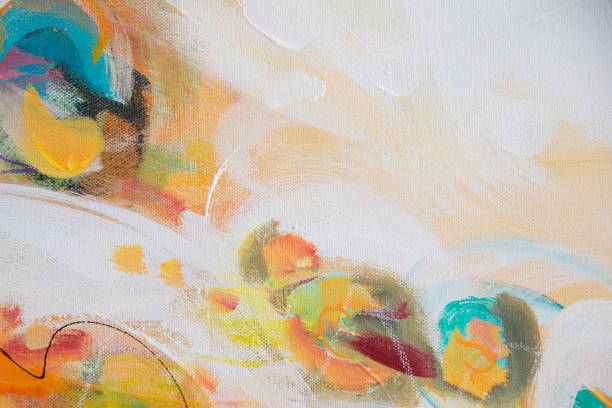 istock Fine Art Abstract Painting Background 1258394486