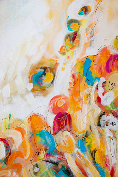 Fine Art Abstract Painting Background