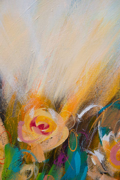 istock Fine Art Abstract Painting Background 1258410776